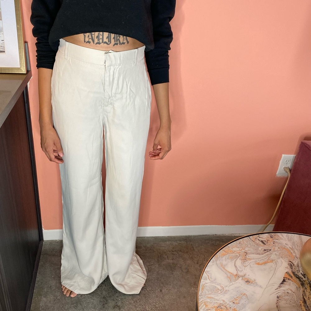 Wide leg trousers